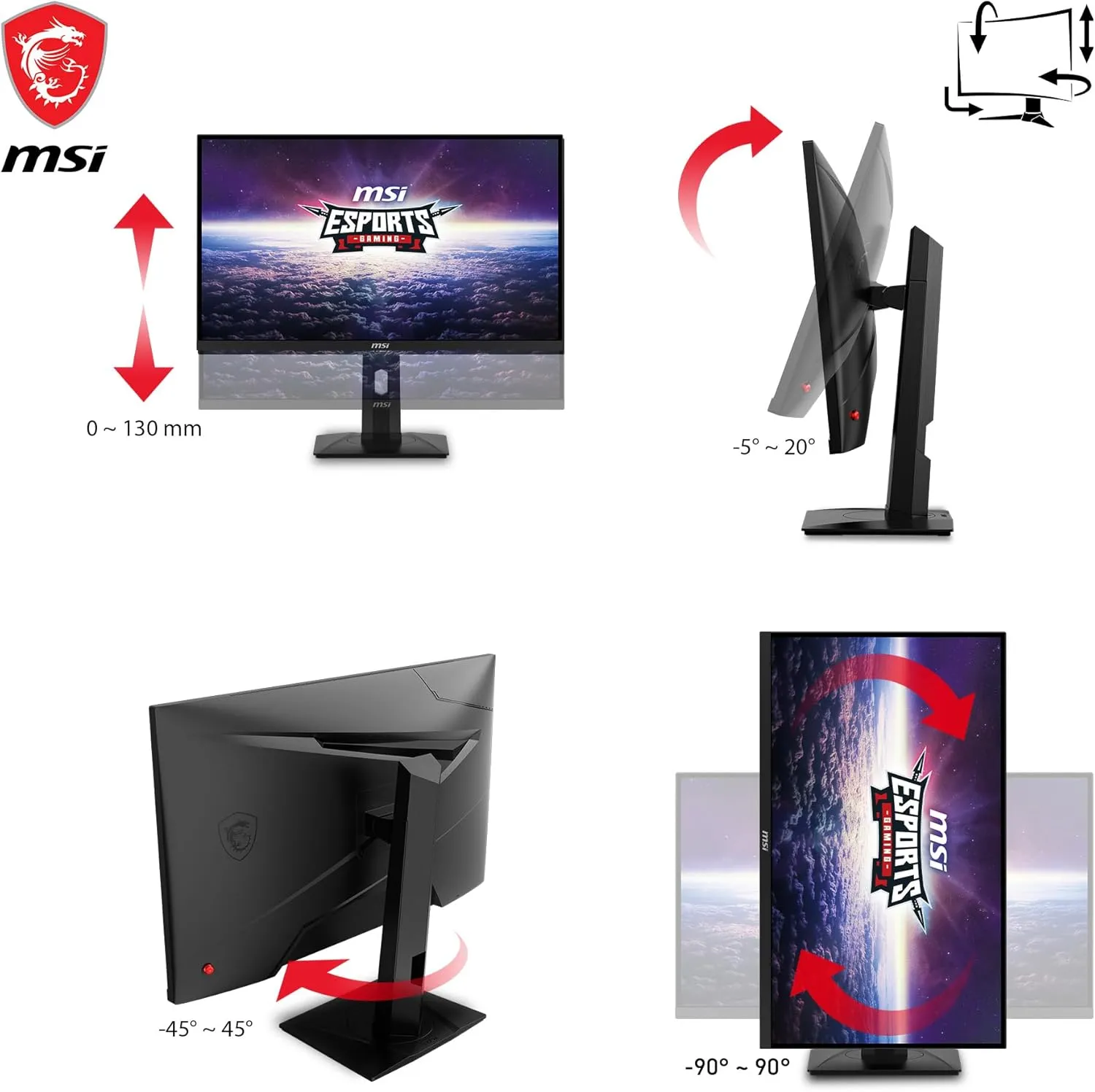 [最新產品] MSI 27" eSports G274QPX 240Hz 2K QHD Rapid IPS (16:9) 電競顯示器 (MO-MG27QPX)