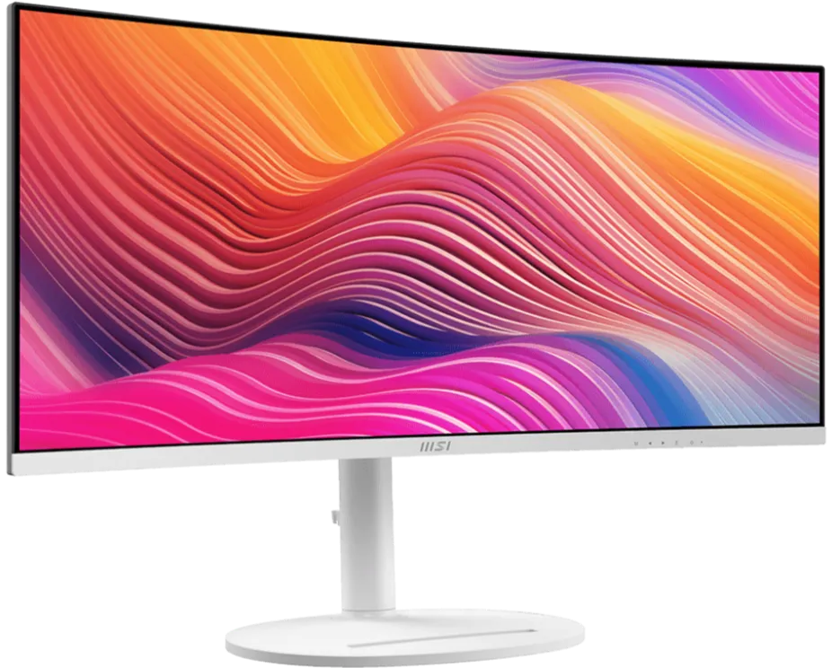 [最新產品] MSI 34" Modern MD342CQPW 120Hz WQHD 3440x1440 VA (21:9) 曲面顯示器(白色) (MO-MD34CQW)