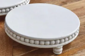 10” White Beaded Riser