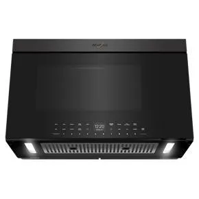 11 Cubic Feet Smart Over-The-Range Microwave With Air Fryer - Black - Steel