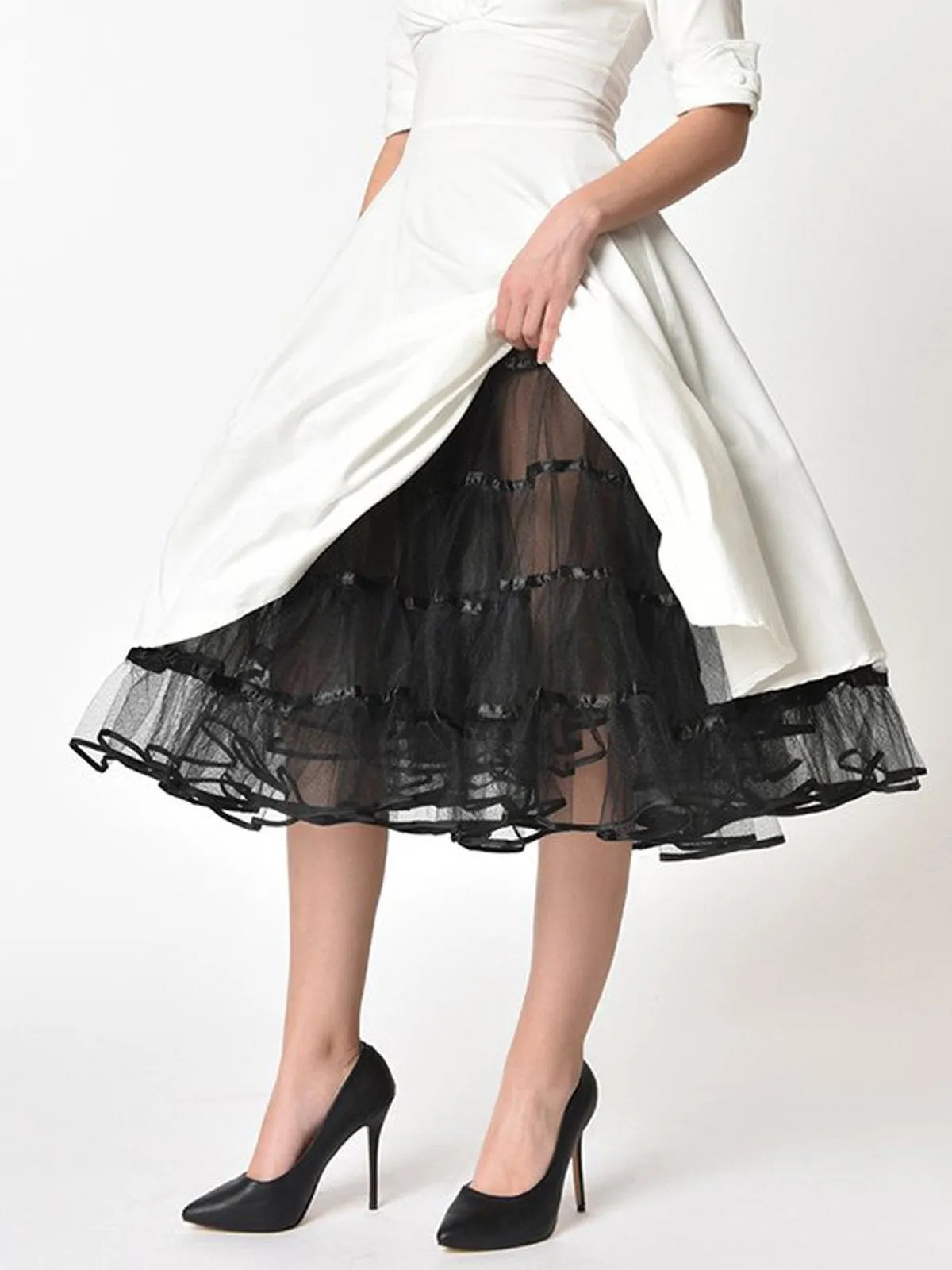 1950s Ruffled Petticoat Underskirt