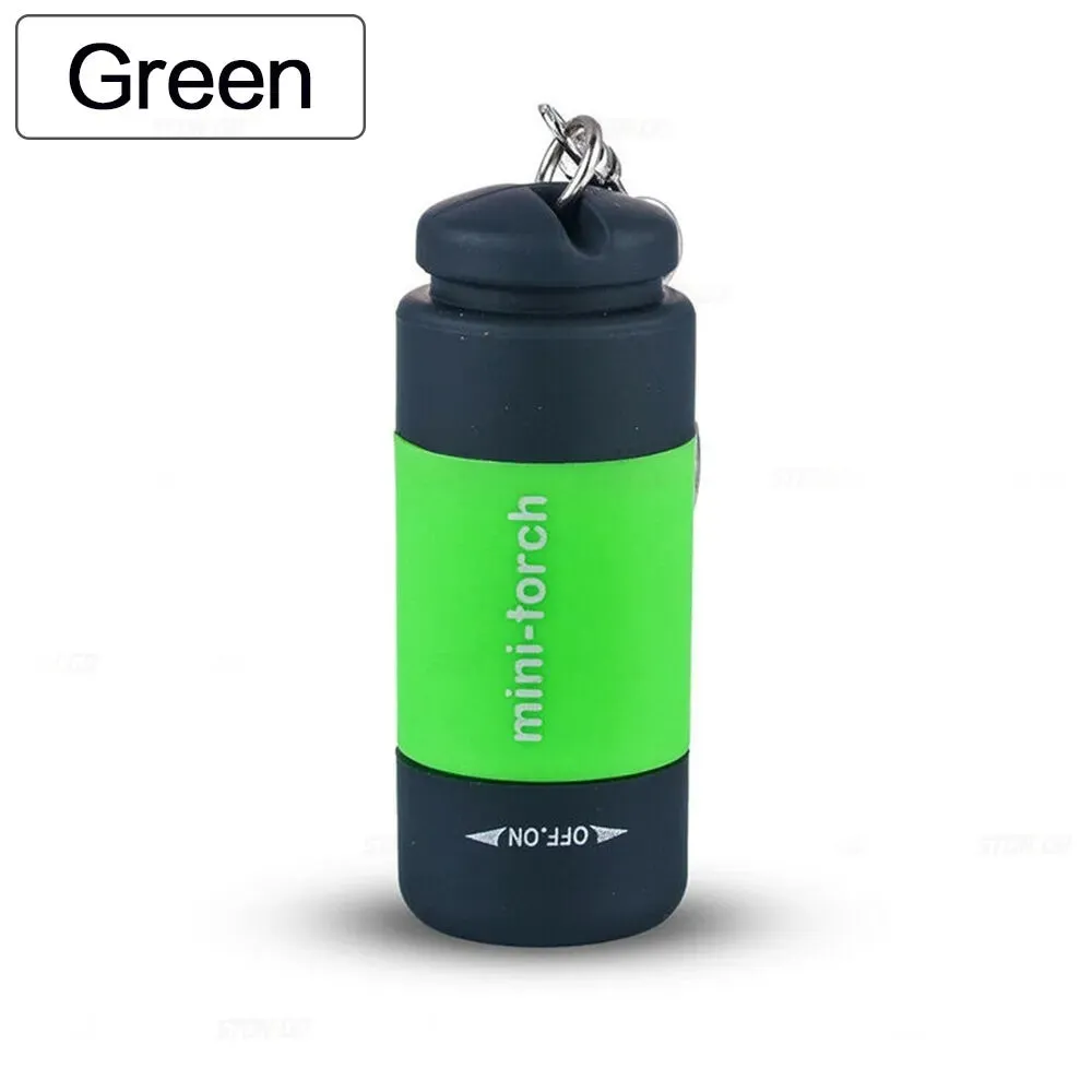 1PC Mini Keychain Pocket Torch USB Rechargeable LED Light Stonego Flashlight Lamp Waterproof Keychain Light