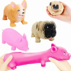 1Pcs Creative Decompression Toy Slow Rising Squeeze Toy Squeezing Cute Shar Pei Pink Pig Corgi Toys For Kids Friends Great Gifts