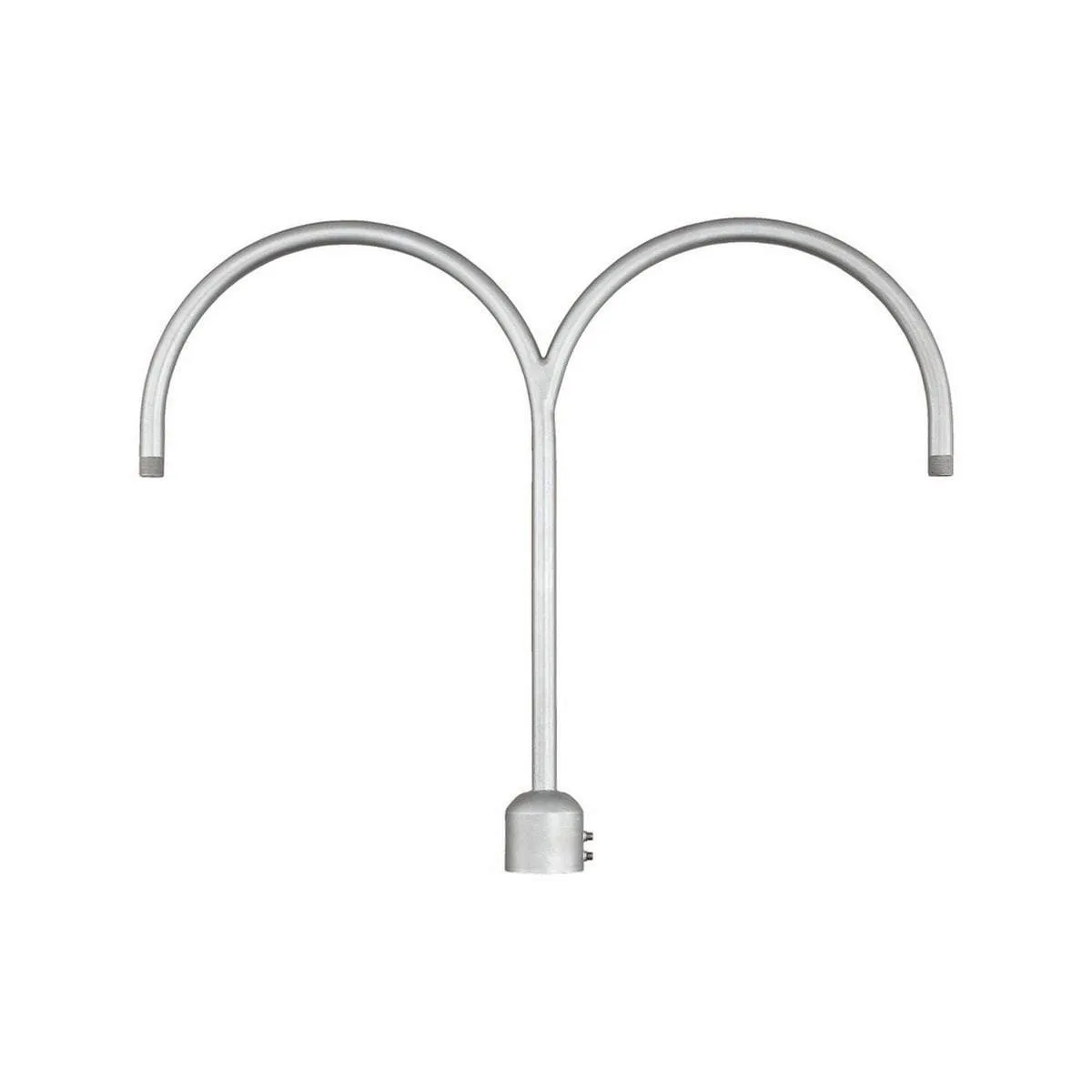 26'' High Gooseneck Double Post Arm Adapter - Galvanized