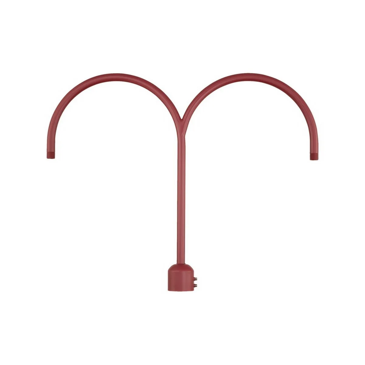 26'' High Gooseneck Double Post Arm Adapter - Satin Red