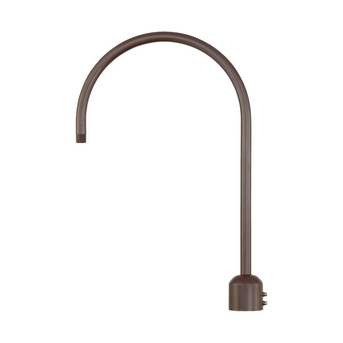 26'' High Gooseneck Post Adapter Arm Architectural Bronze