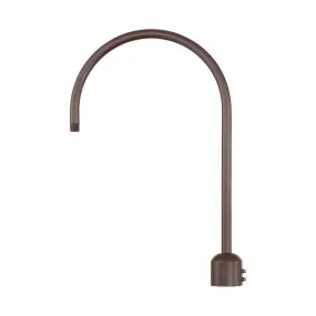 26'' High Gooseneck Post Adapter Arm Architectural Bronze