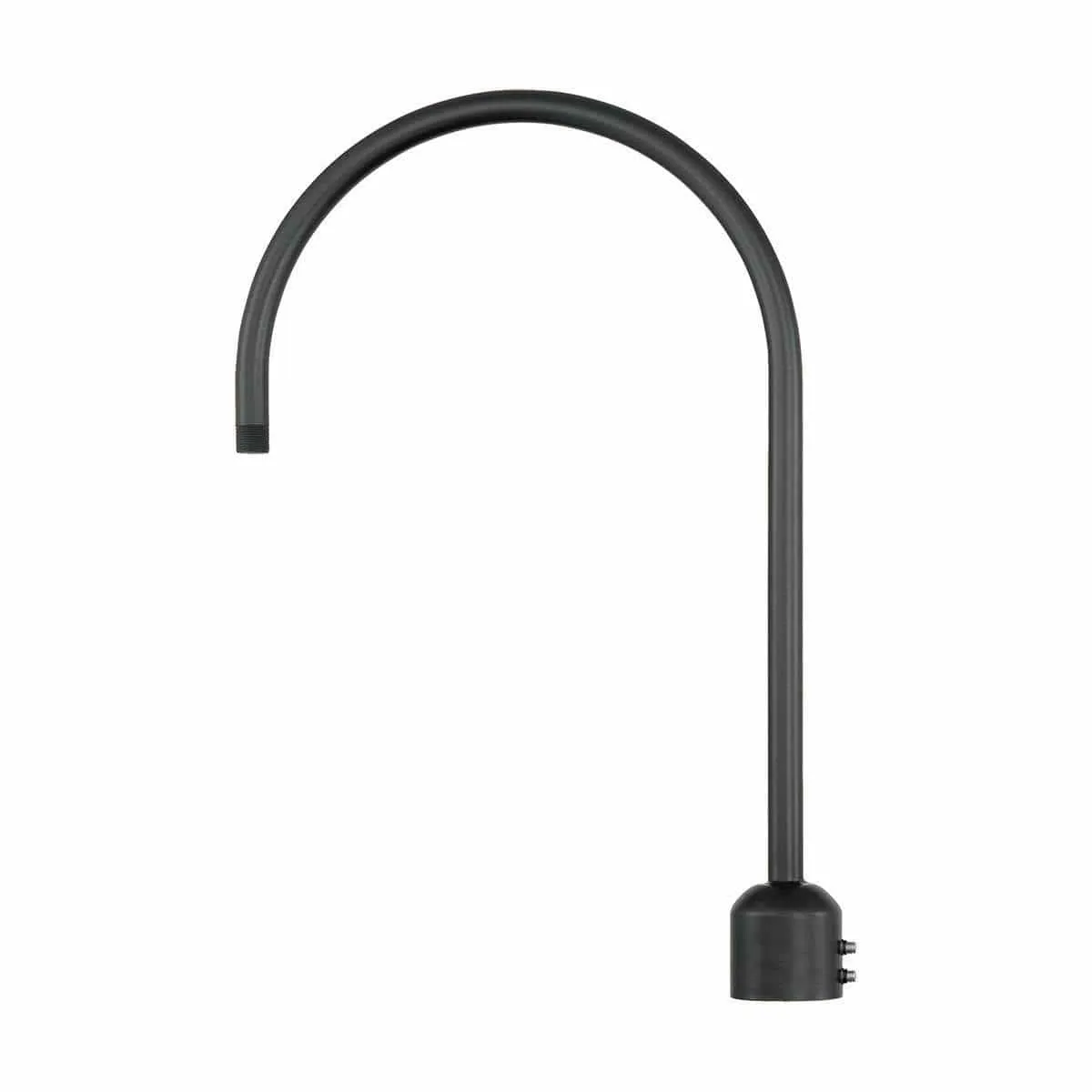 26'' High Gooseneck Post Adapter Arm - Satin Black
