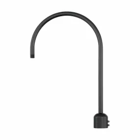 26'' High Gooseneck Post Adapter Arm - Satin Black