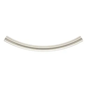 35 mm .925 Sterling Silver Curved Tube / 4 Pieces