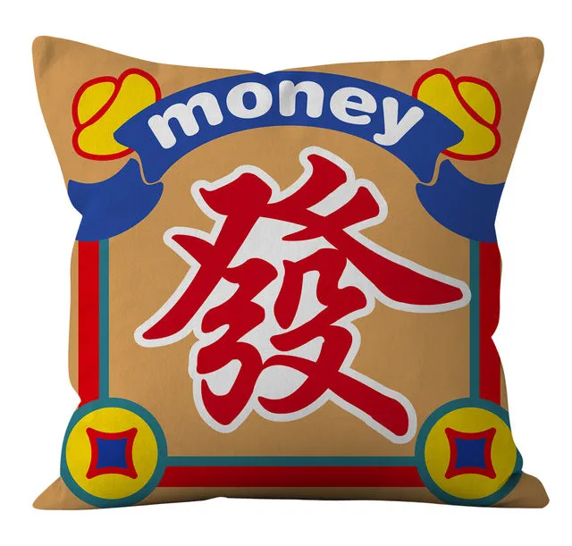 45 x 45 cm Happy Lucky Cushion Covers For Chinese Wedding