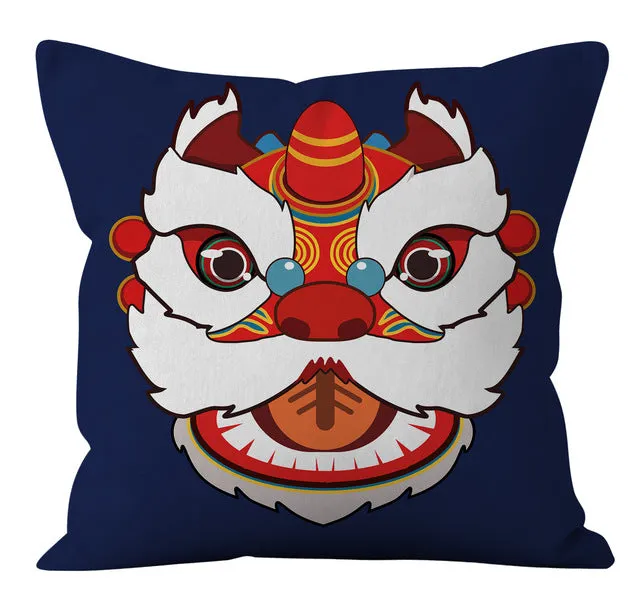 45 x 45 cm Happy Lucky Cushion Covers For Chinese Wedding