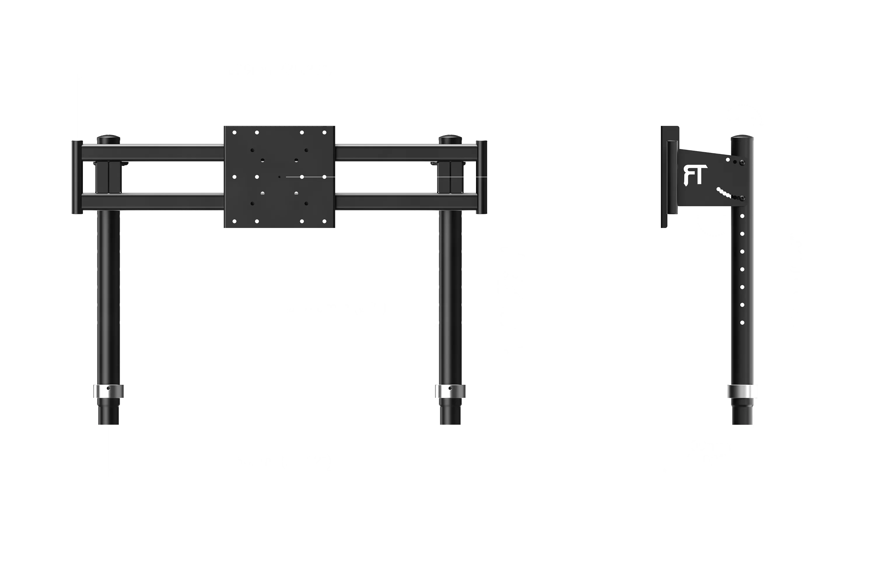 4th/2nd Top Monitor Mount for Tube Monitor Stands