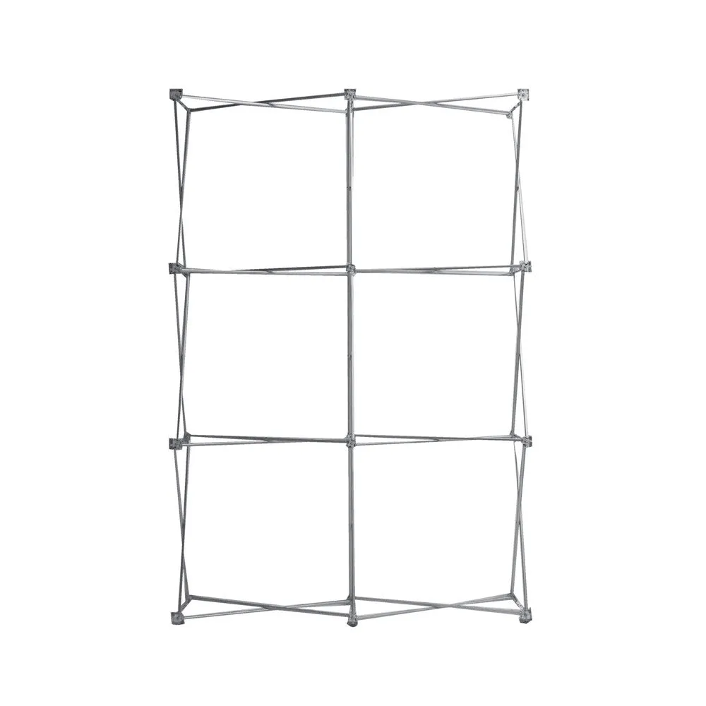 5 ft Fabric Pop Up Display Straight Graphic Package