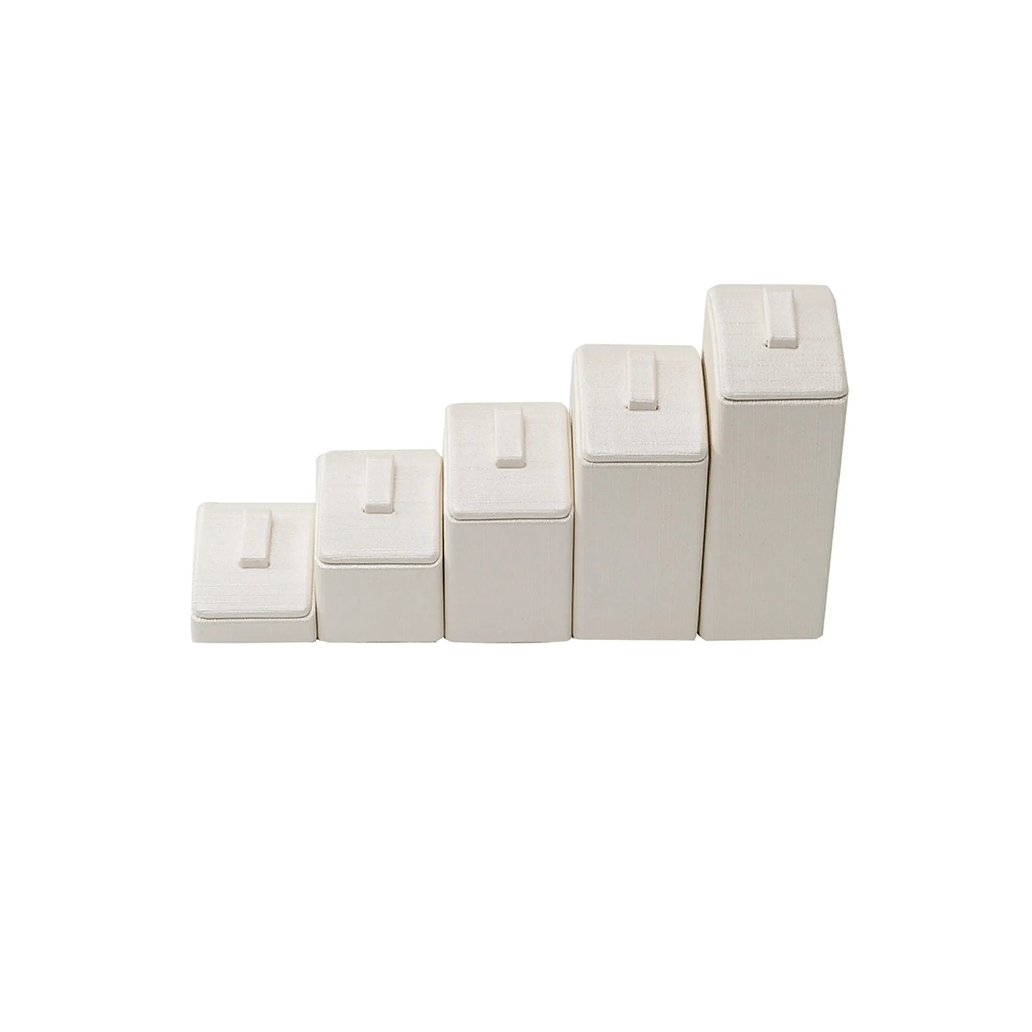 5 Tier Ring Stand Cream Leatherette