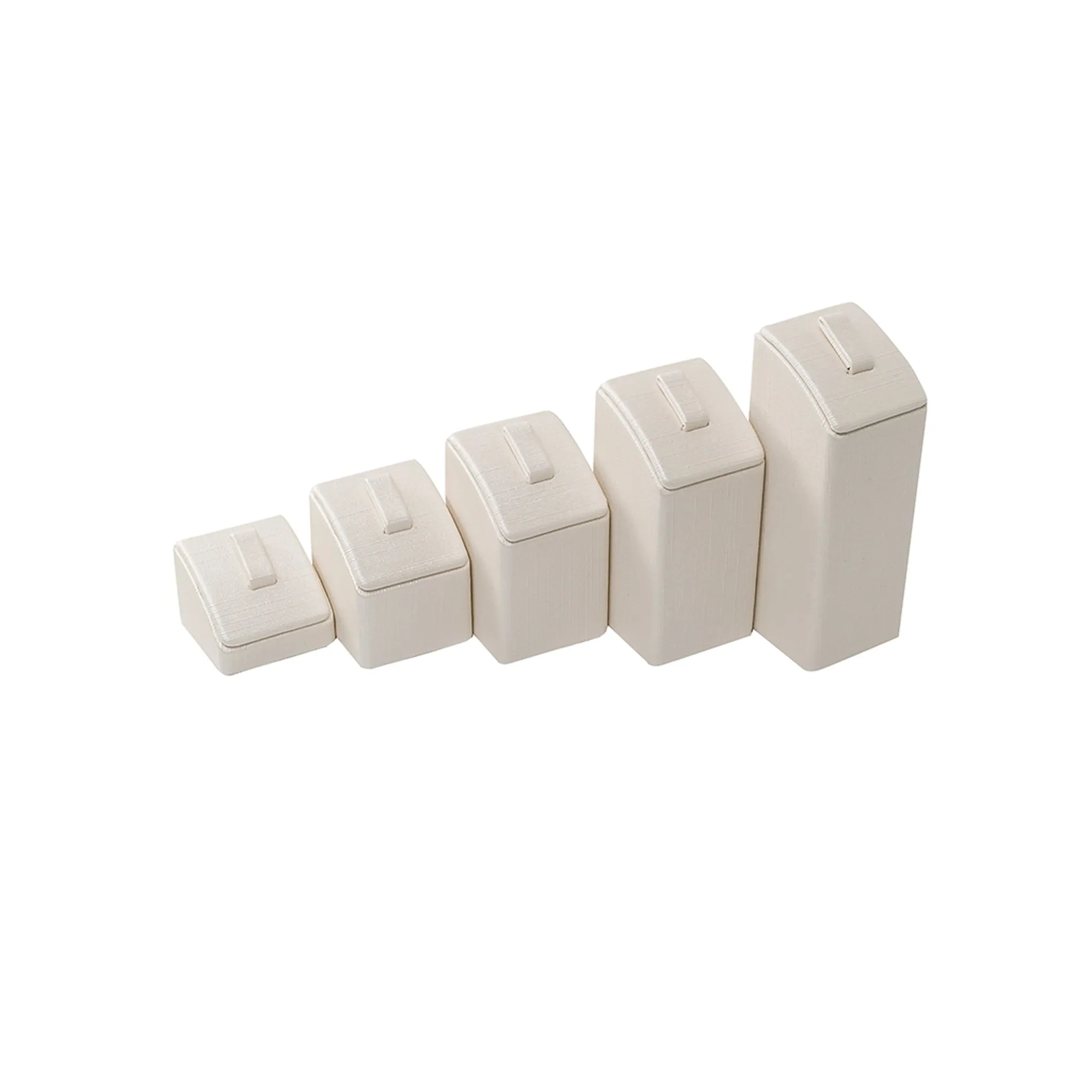 5 Tier Ring Stand Cream Leatherette