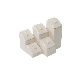 5 Tier Ring Stand Cream Leatherette