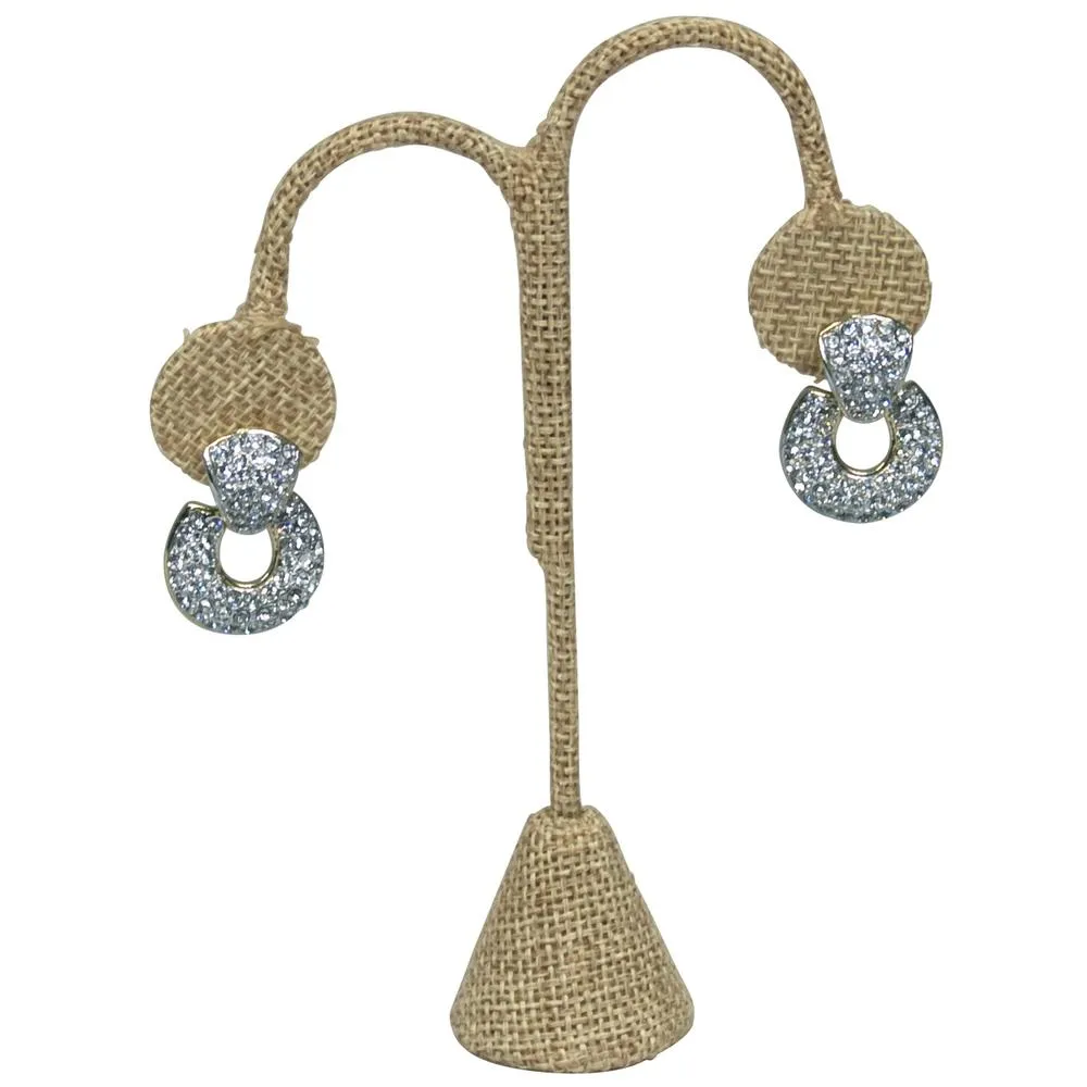 6 1/4"H - Single Earring Display Tear Drop Shape - (5 Material Choices)