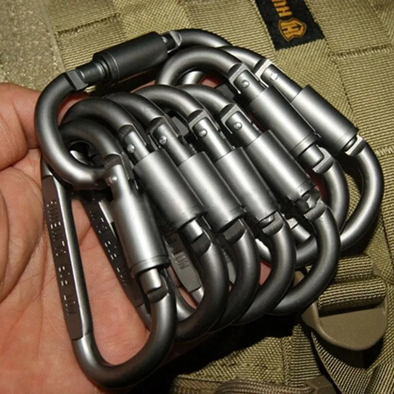 8-Pack: Aluminum Outdoor Carabiner