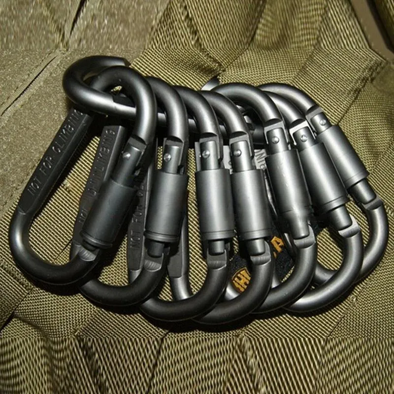 8-Pack: Aluminum Outdoor Carabiner