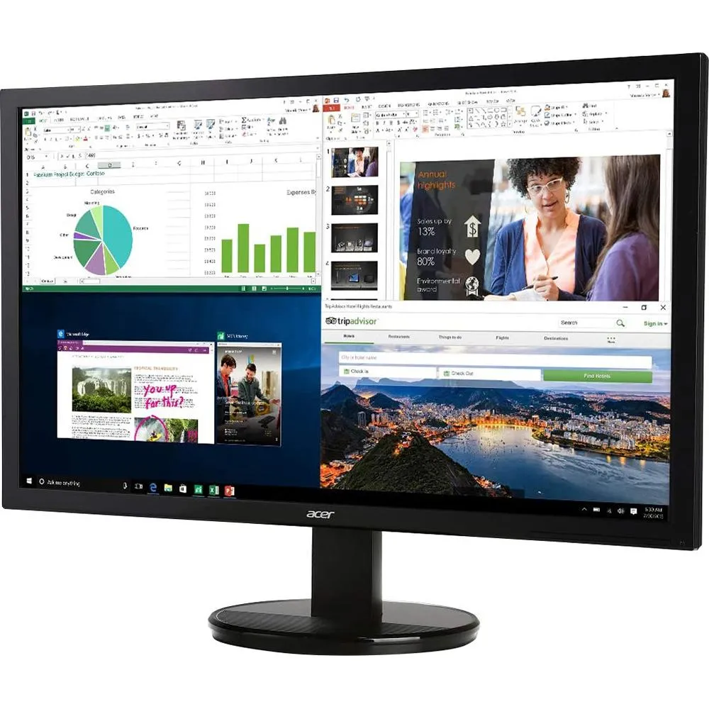 Acer K202HQL Abi K2-Series 19.5" HD 60Hz Widescreen Monitor with HDMI, VGA
