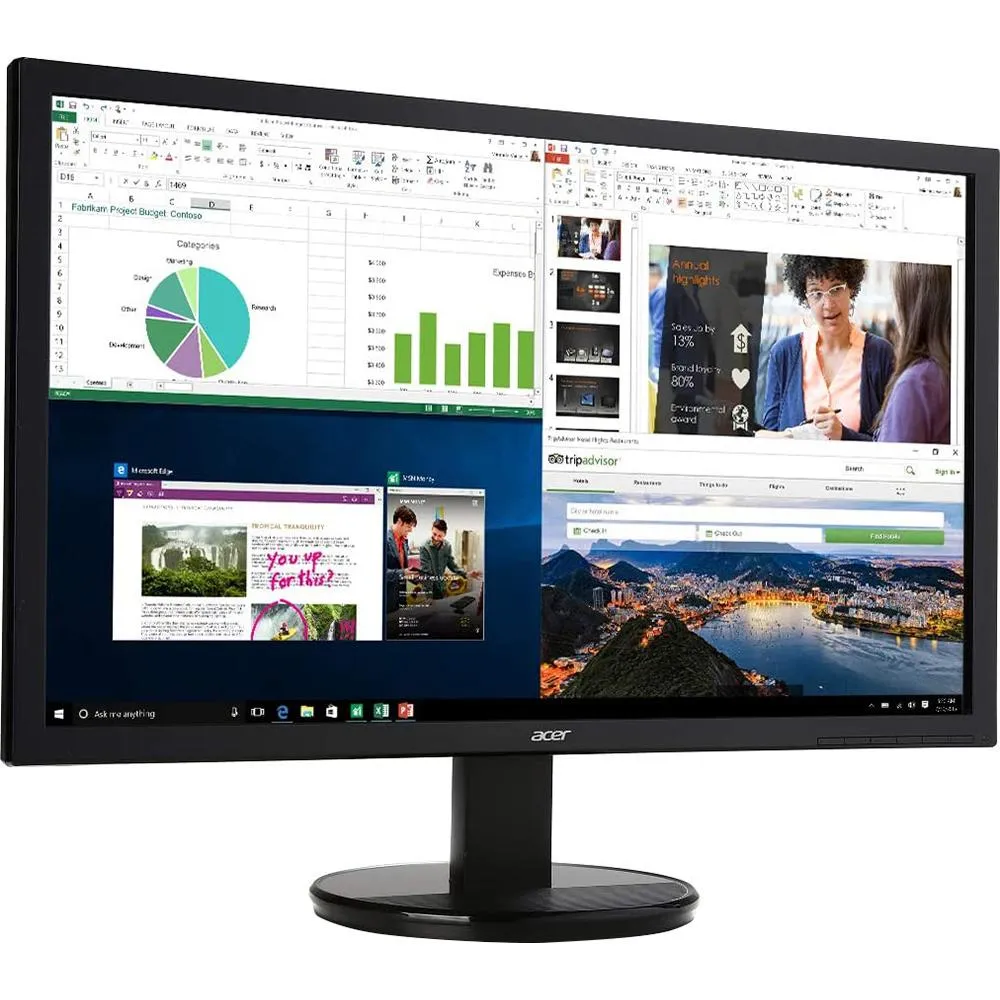 Acer K202HQL Abi K2-Series 19.5" HD 60Hz Widescreen Monitor with HDMI, VGA