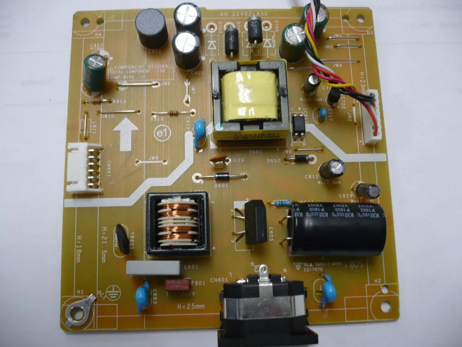 ACER V22HQL MONITOR POWER SUPPLY BOARD 5E22V02072 / 4H.22V02.A50