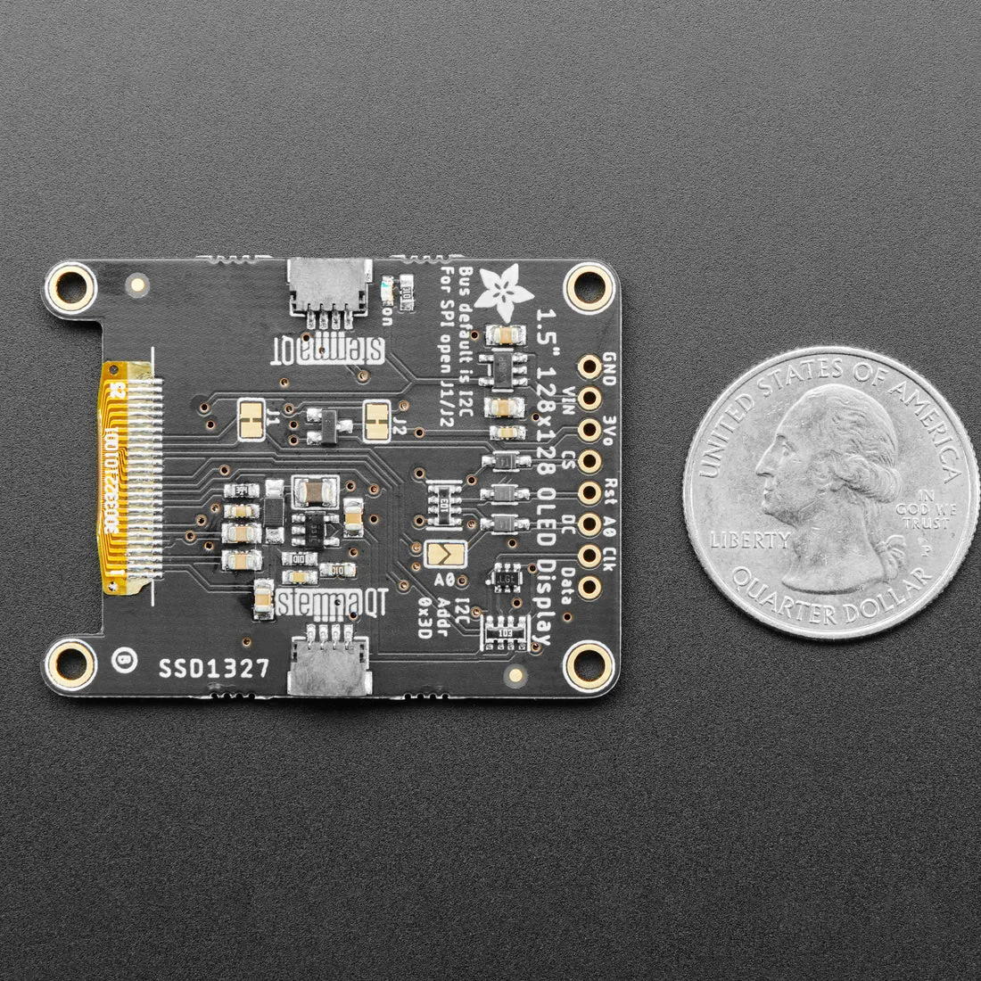 Adafruit Grayscale 1.5" 128x128 OLED Graphic Display