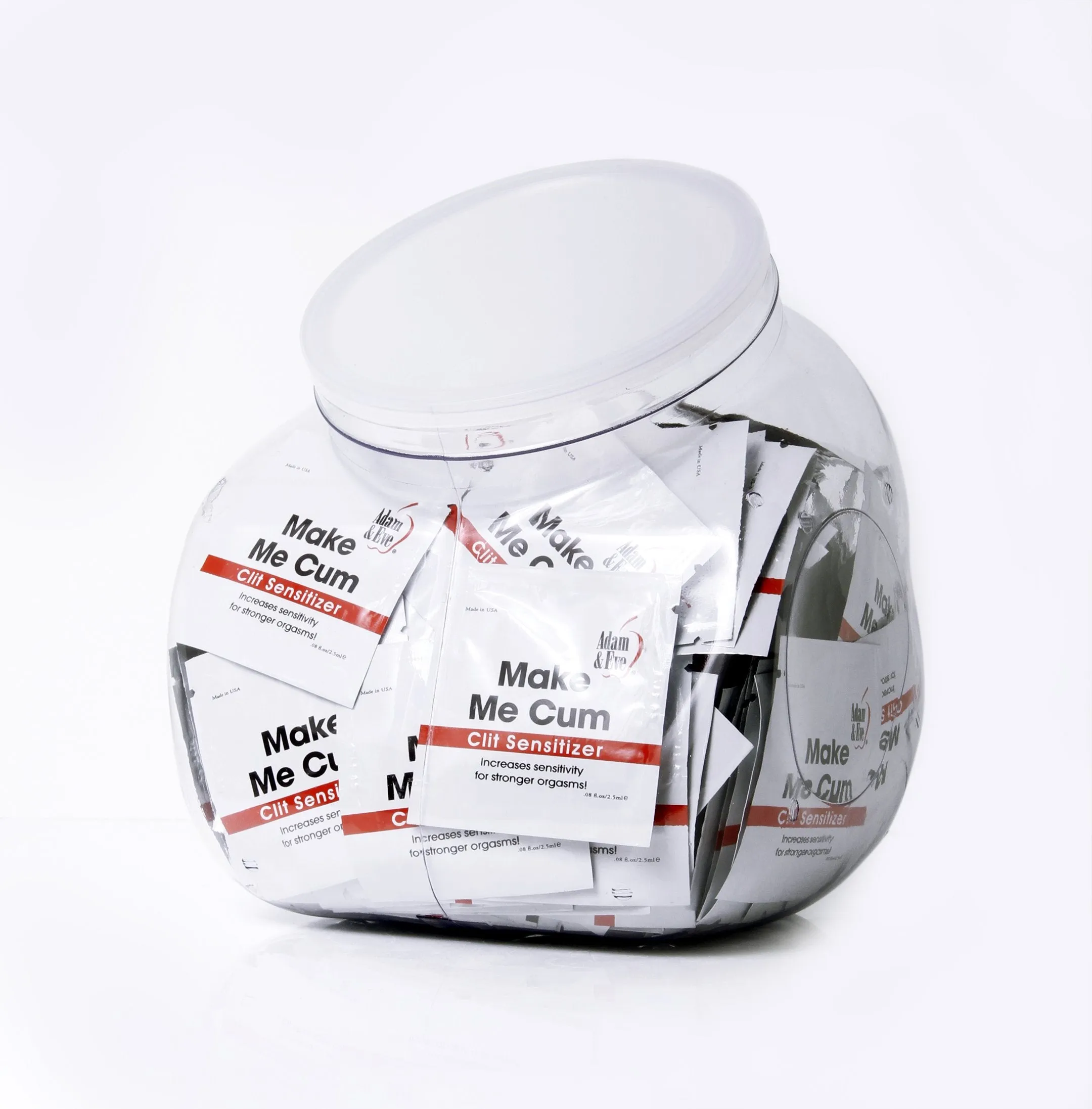 Adam and Eve Make Me Cum Clit Sensitizer  144 Count Bowl -2.5 ml 2.5 ml