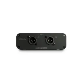 Allen & Heath DT-02-X 2-Out Dante Output Expander with XLR/PoE or DC - Power Supply & Rubber Feet
