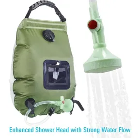 Angel Decoration 20L Portable Outdoor Travel Shower Heating Pipe Bag Solar Powered Water Heater