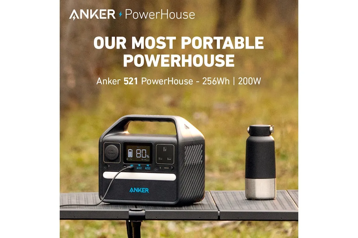 Anker 521 Power Station | 200W | Black