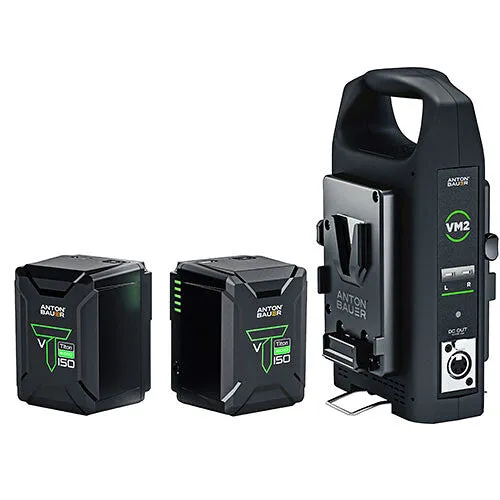 Anton Bauer Titon Micro 150 V Mount two battery kit with VM2 charger