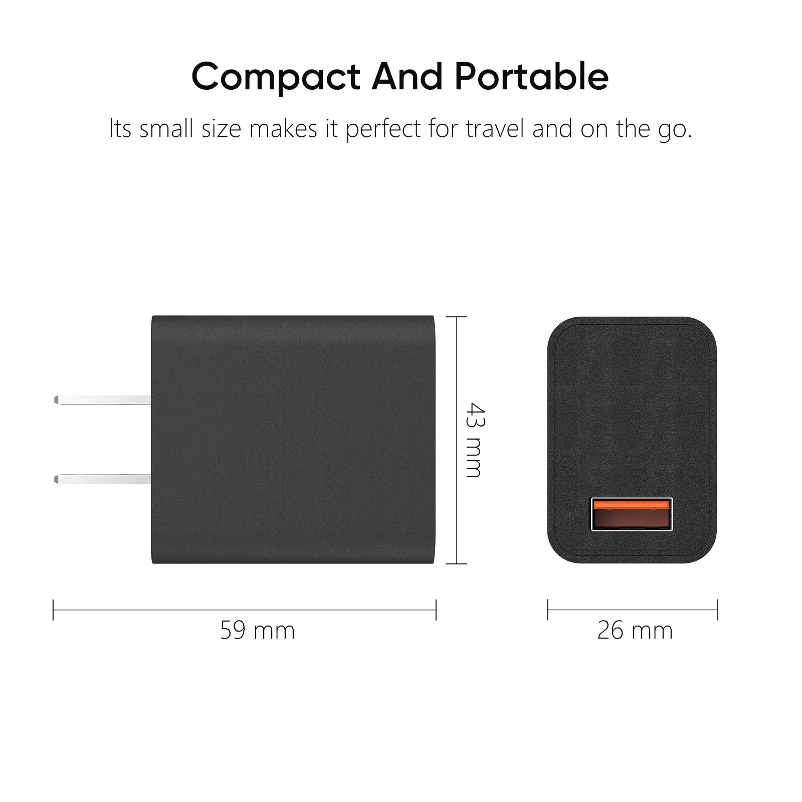 Arzopa 12W USB C Wall Charger