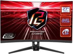 Asrock 27" Phantom Gaming FHD 240Hz Curved Monitor