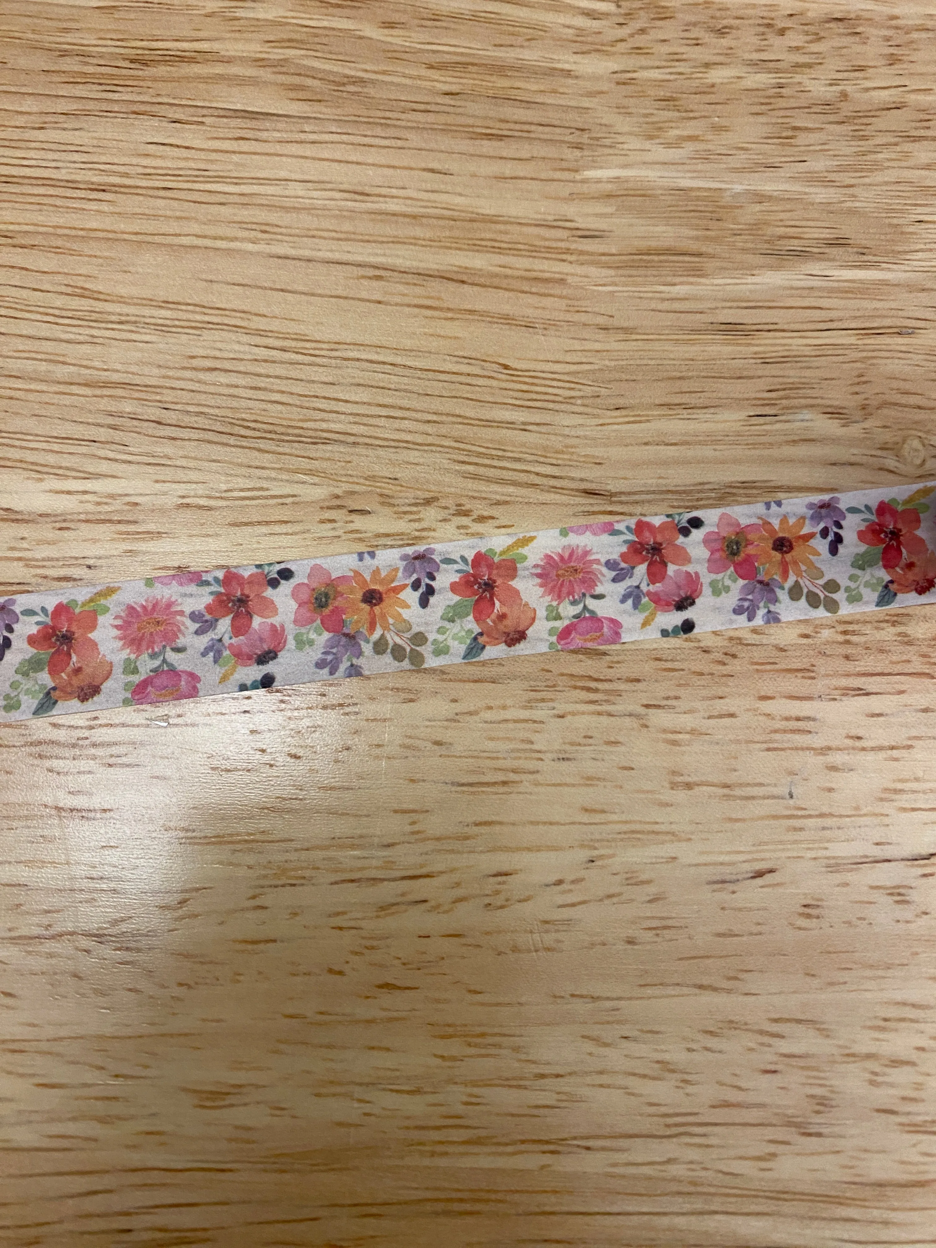 Assorted Red Florals Washi Tape, Red Flowers Washi Tape roll, Washi Tape, Fall Floral Washi tape Big Roll Flower Red Washi Tape