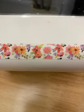 Assorted Red Florals Washi Tape, Red Flowers Washi Tape roll, Washi Tape, Fall Floral Washi tape Big Roll Flower Red Washi Tape