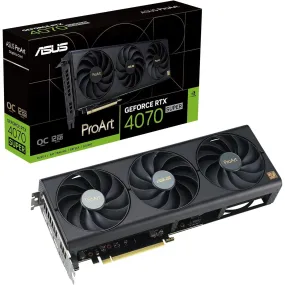 ASUS GeForce RTX 4070 Super ProArt OC 12GB Graphics Card - 2565MHz Boost, GDDR6X, PCIe 4.0, DLSS 3, HDMI 2.1a, 4K & 8K HDR Support