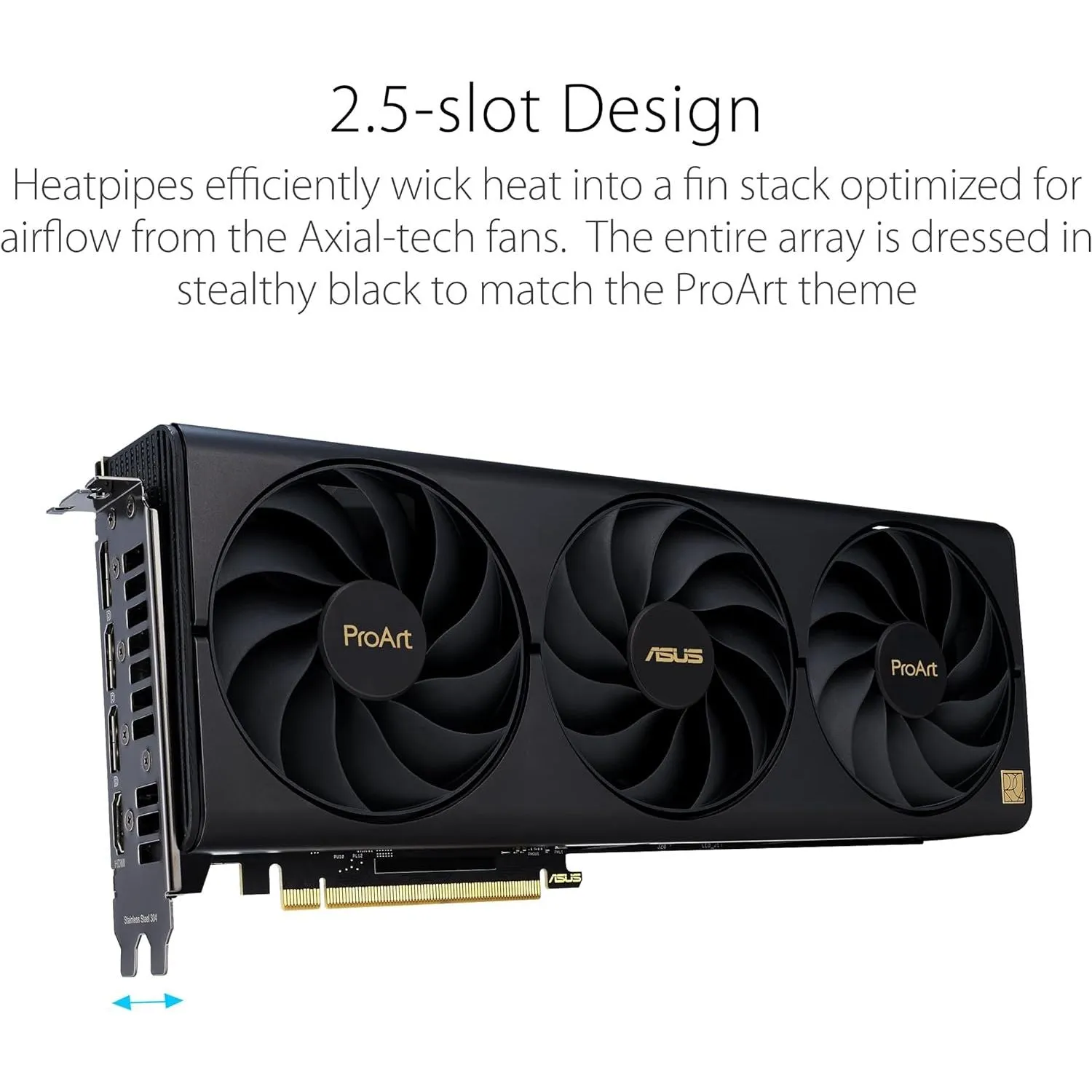 ASUS GeForce RTX 4070 Super ProArt OC 12GB Graphics Card - 2565MHz Boost, GDDR6X, PCIe 4.0, DLSS 3, HDMI 2.1a, 4K & 8K HDR Support