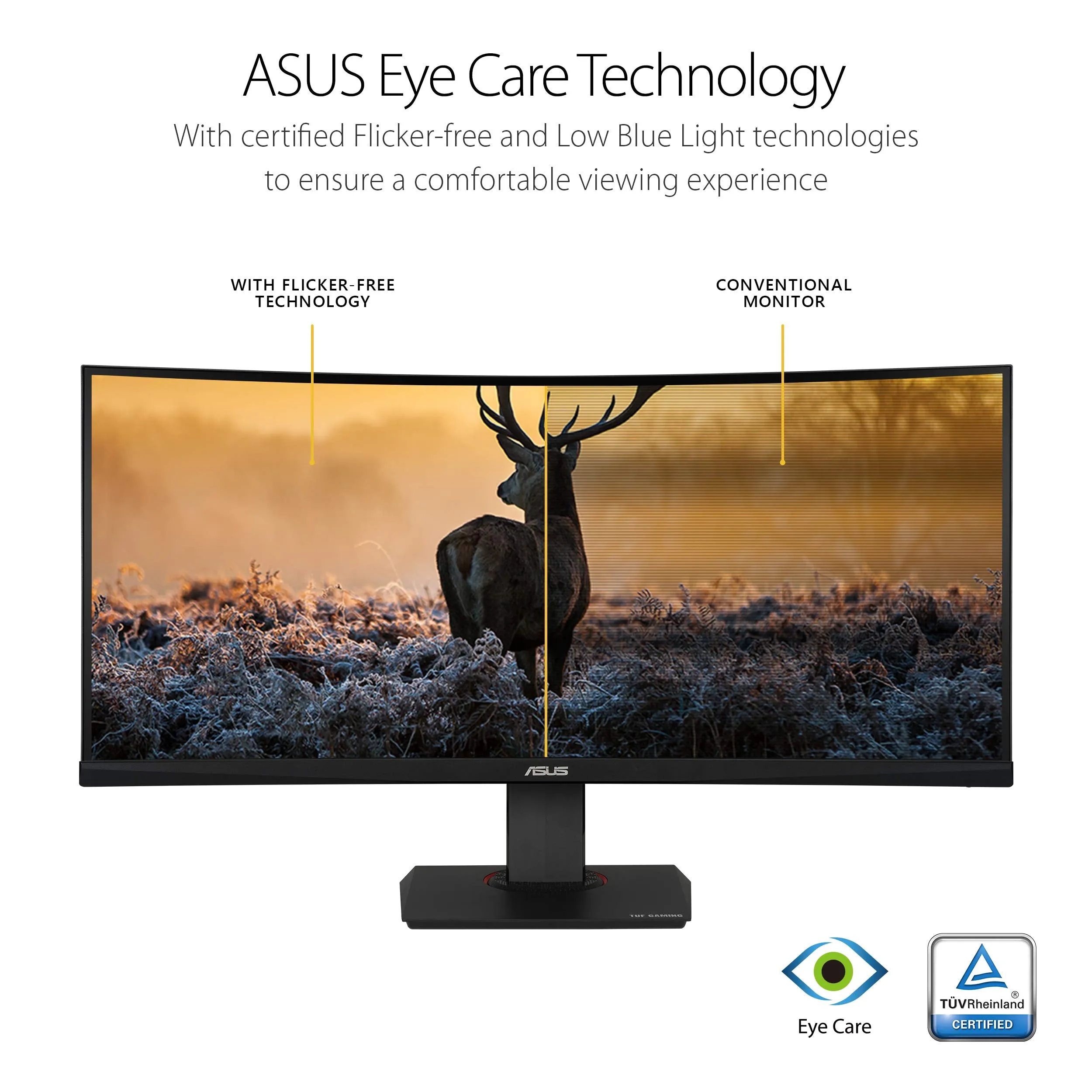 Asus TUF Gaming VG35VQ 35" Curved HDR Monitor 100Hz Uwqhd (3440 X 1440) 1ms FreeSync Eye Care DisplayPort HDMI USB HDR10