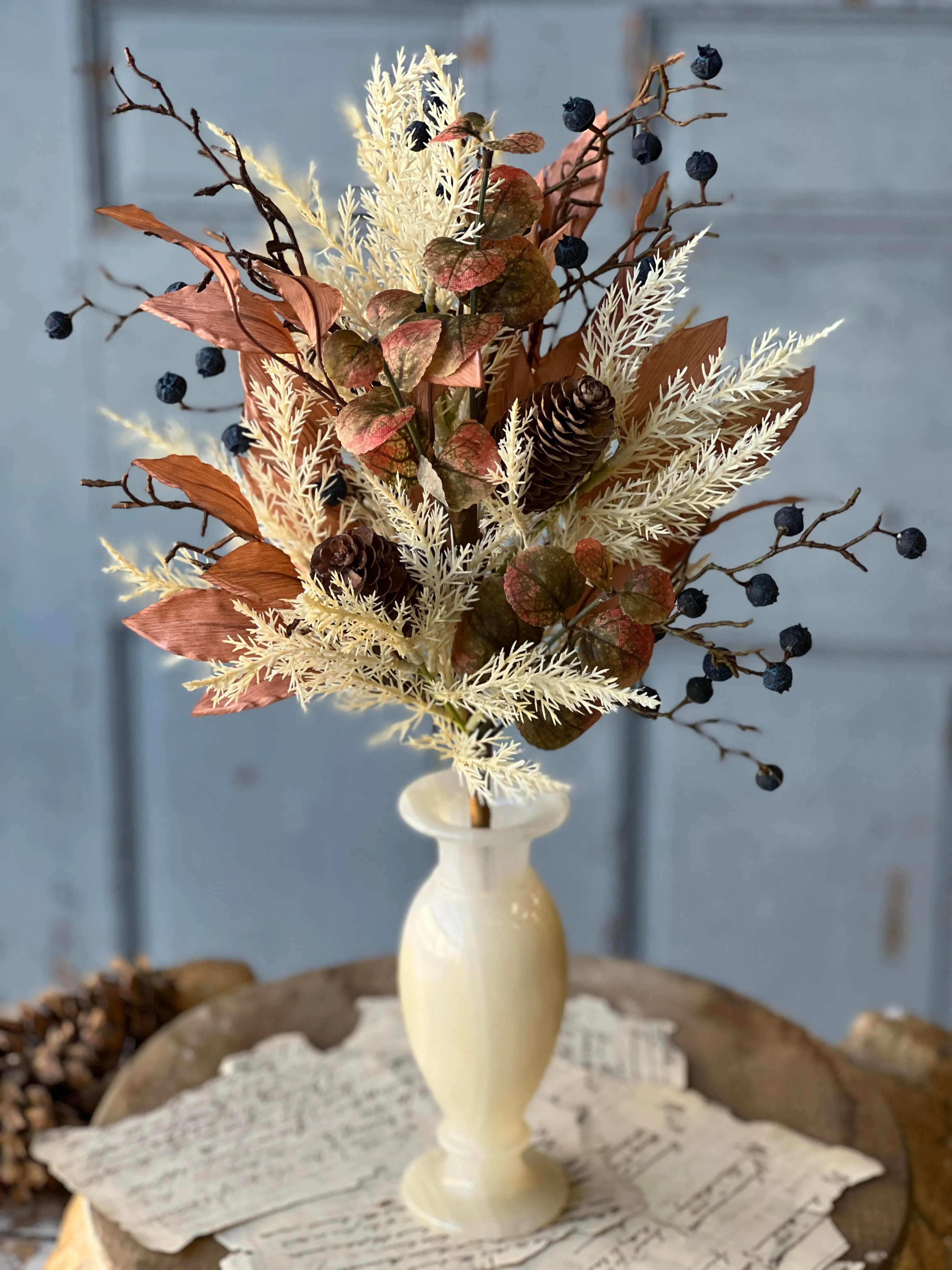 Autumn Inkberry & Sprig Bouquet | 19"