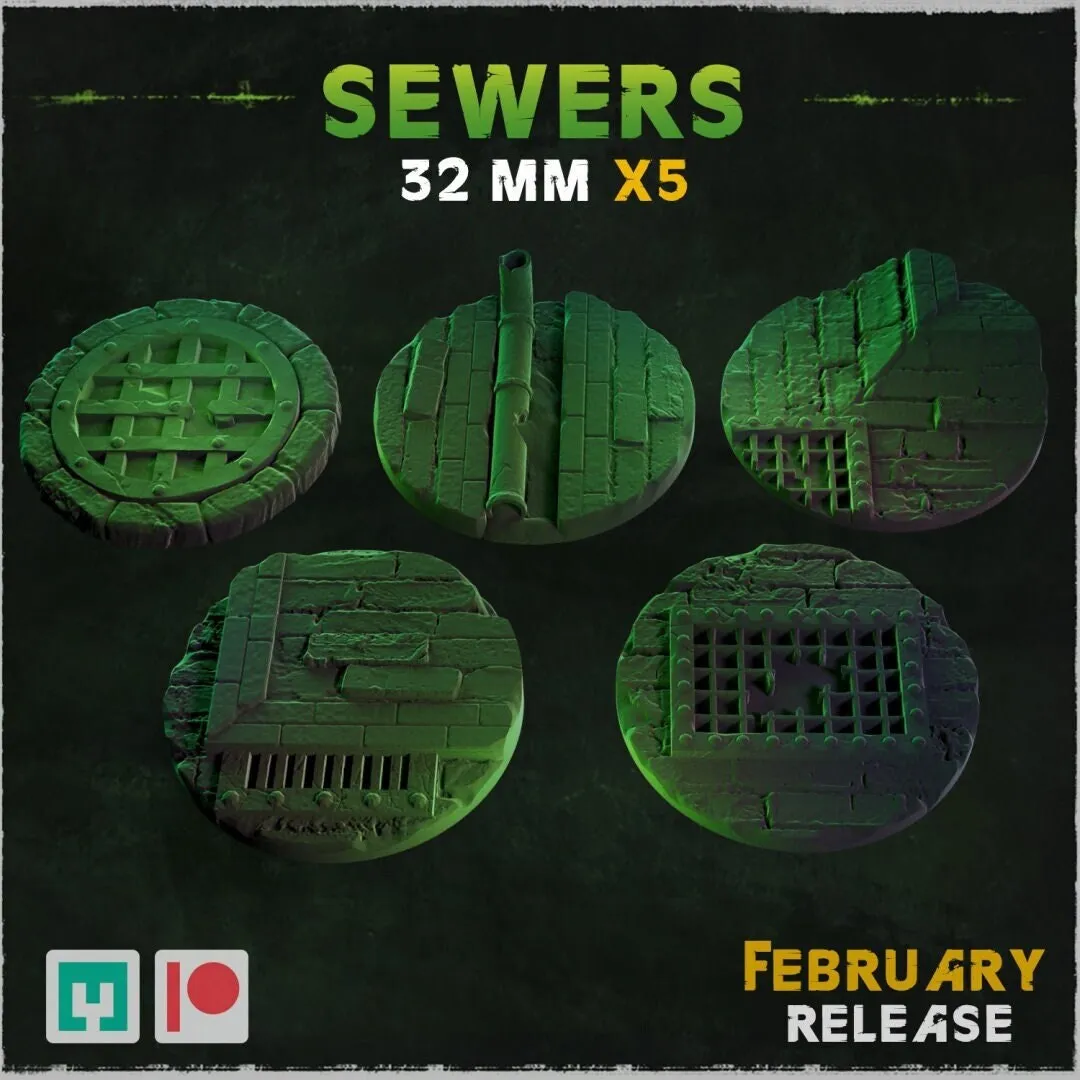 BASES - SEWER themed Urban City bases