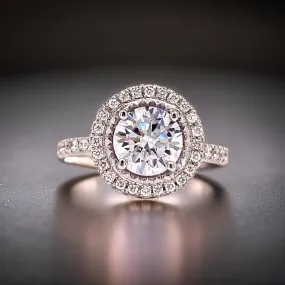 Beverley K Diamond .90 cttw Semi Mount White Gold - Center Holds 7.50 mm Round Brilliant Diamond  08215