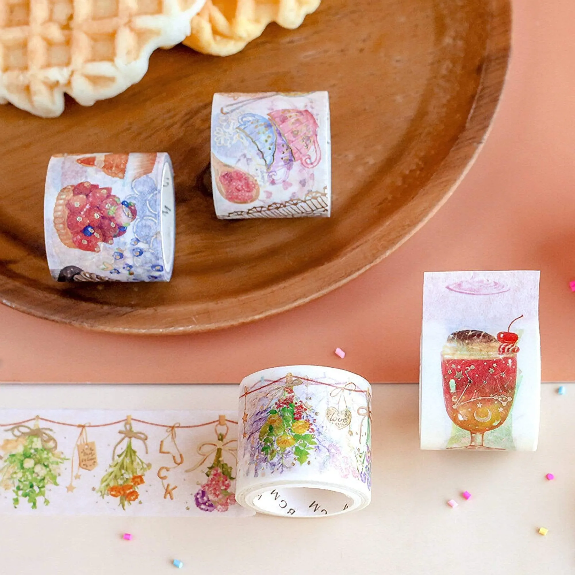 BGM Dried Flowers Hanging Flowers GOLD FOIL Washi Tape