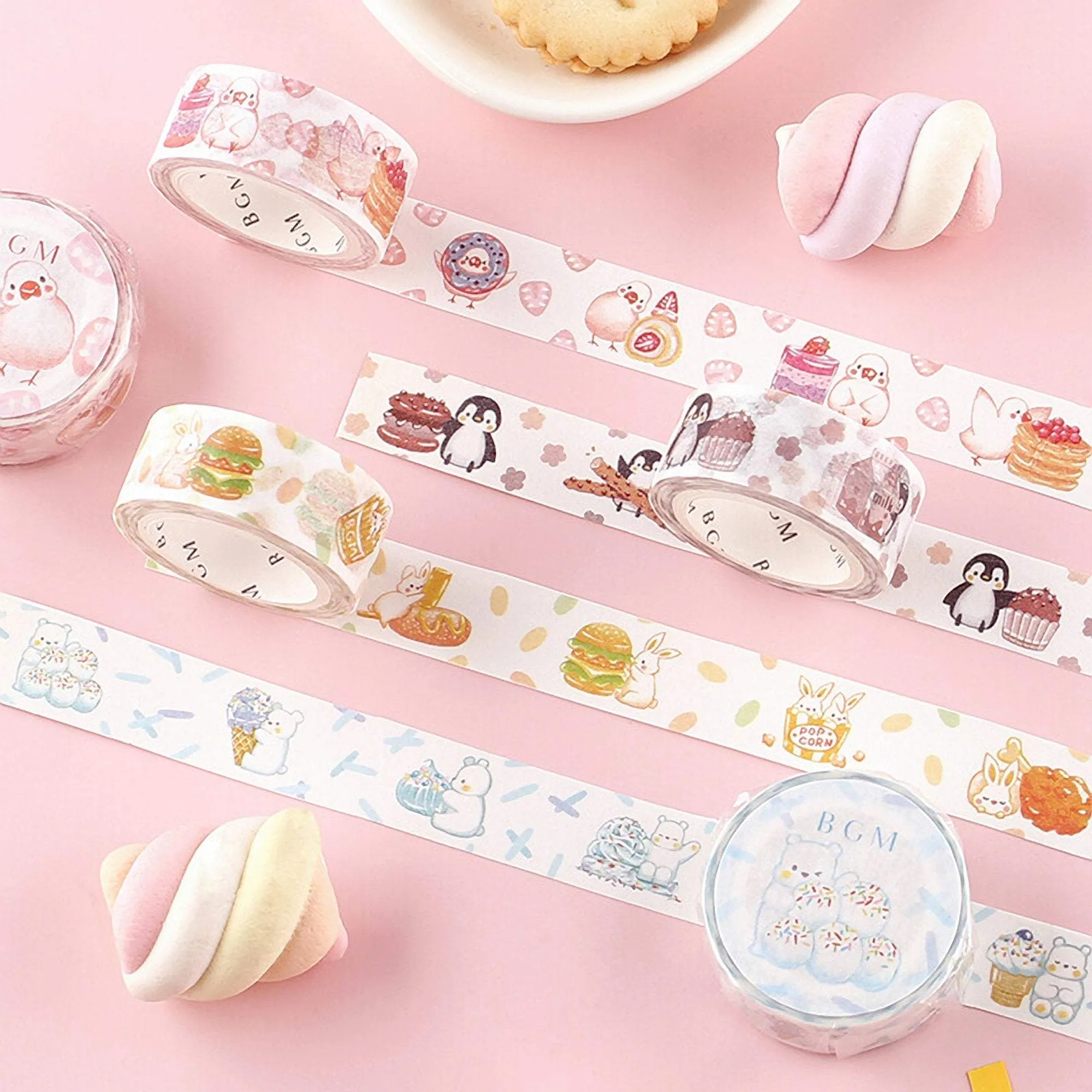 BGM Duck Ice Cream Dessert Washi Tape