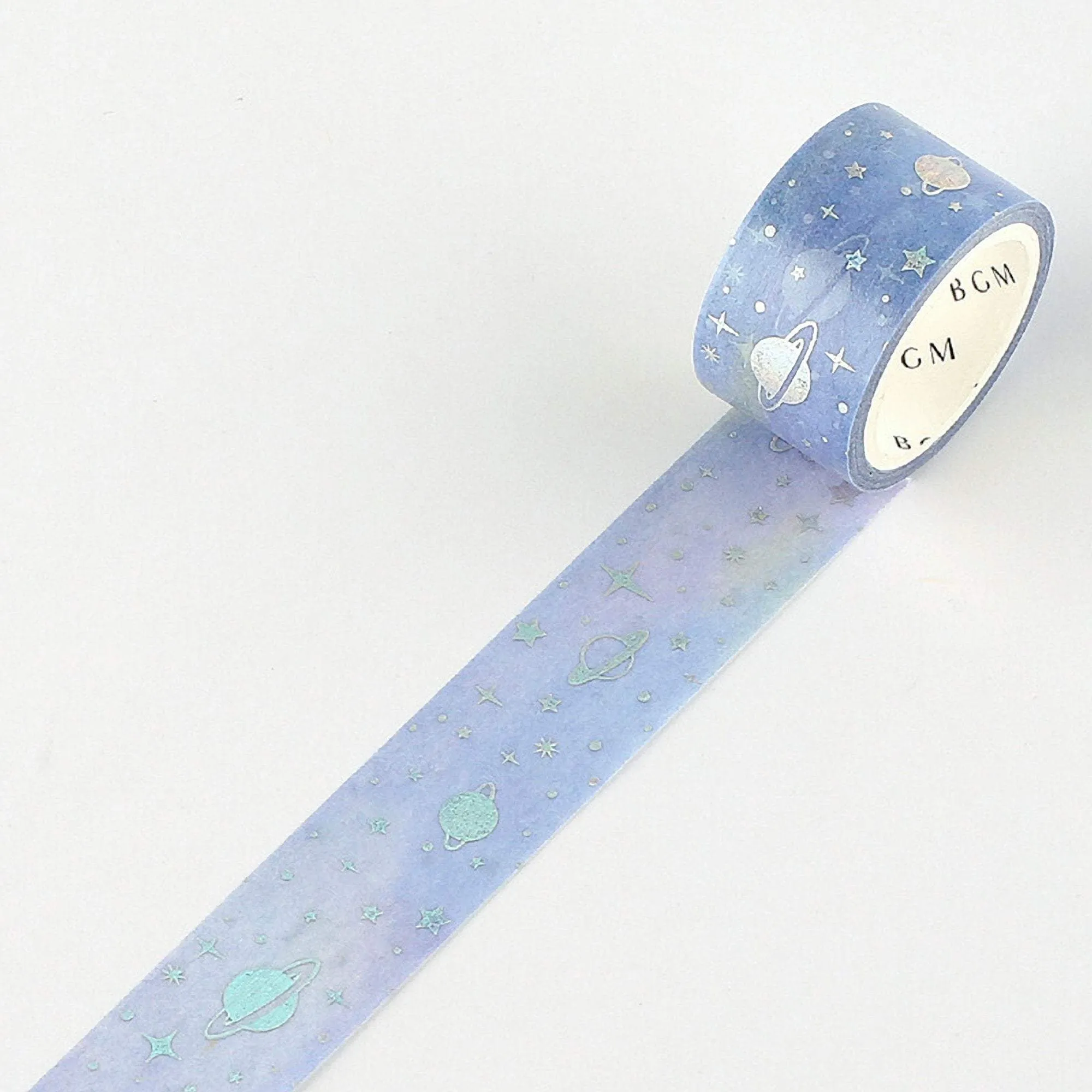 BGM Macaroon Galaxy Macaroon Galaxy Purple Universe SILVER FOIL Washi Tape