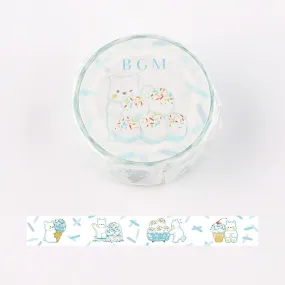 BGM Polar Bear Ice Cream Dessert Washi Tape