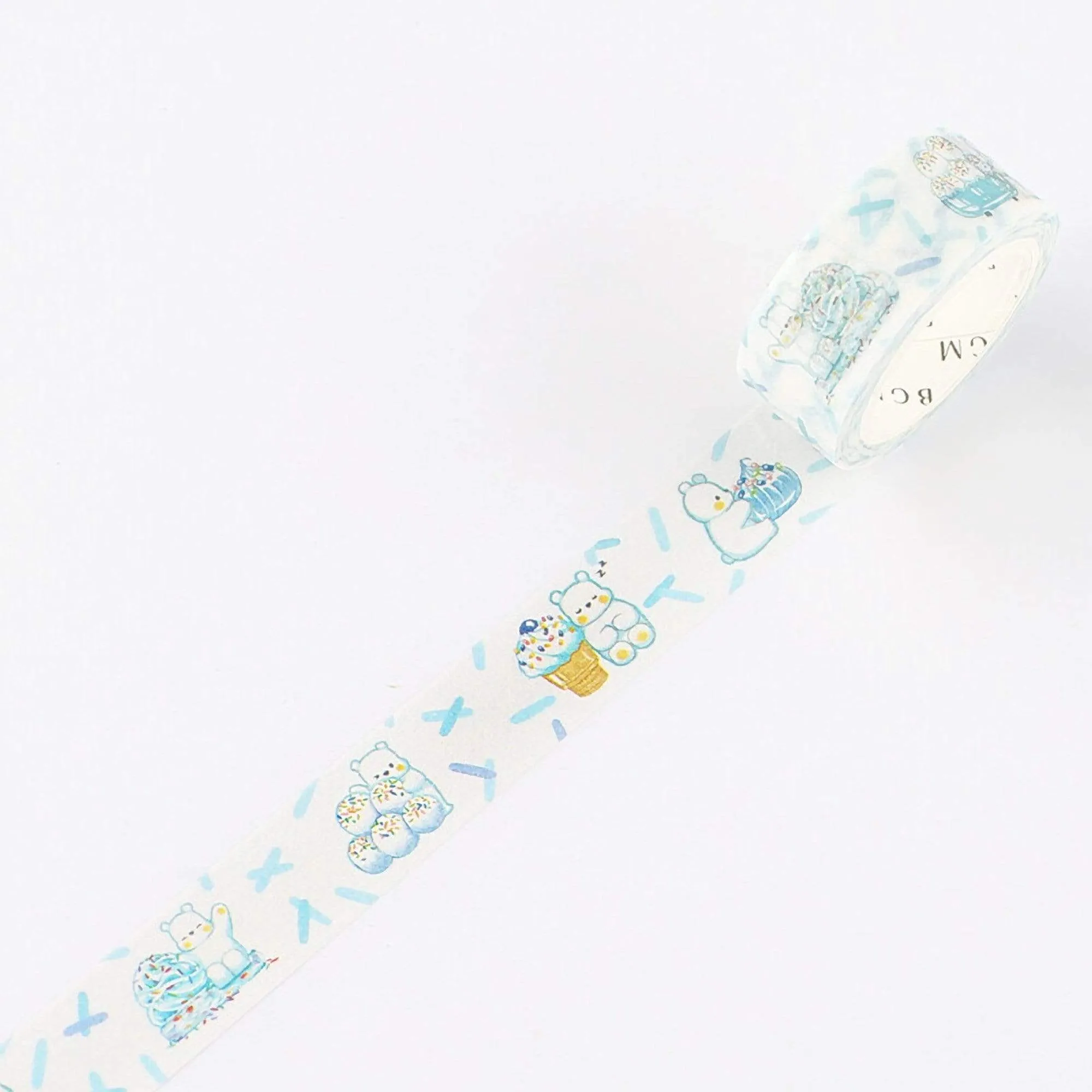 BGM Polar Bear Ice Cream Dessert Washi Tape