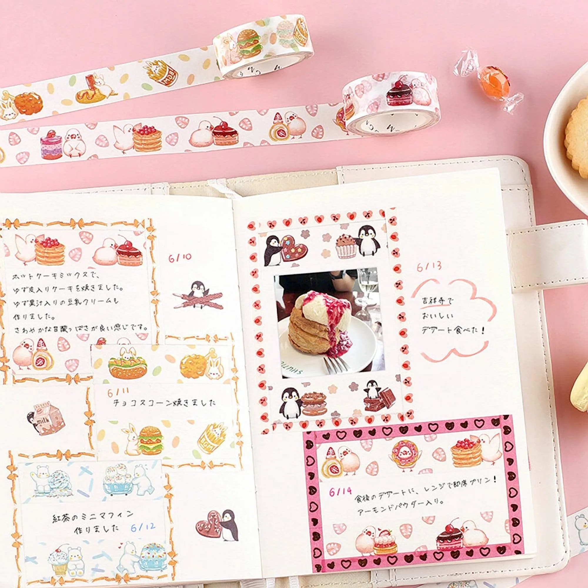 BGM Polar Bear Ice Cream Dessert Washi Tape