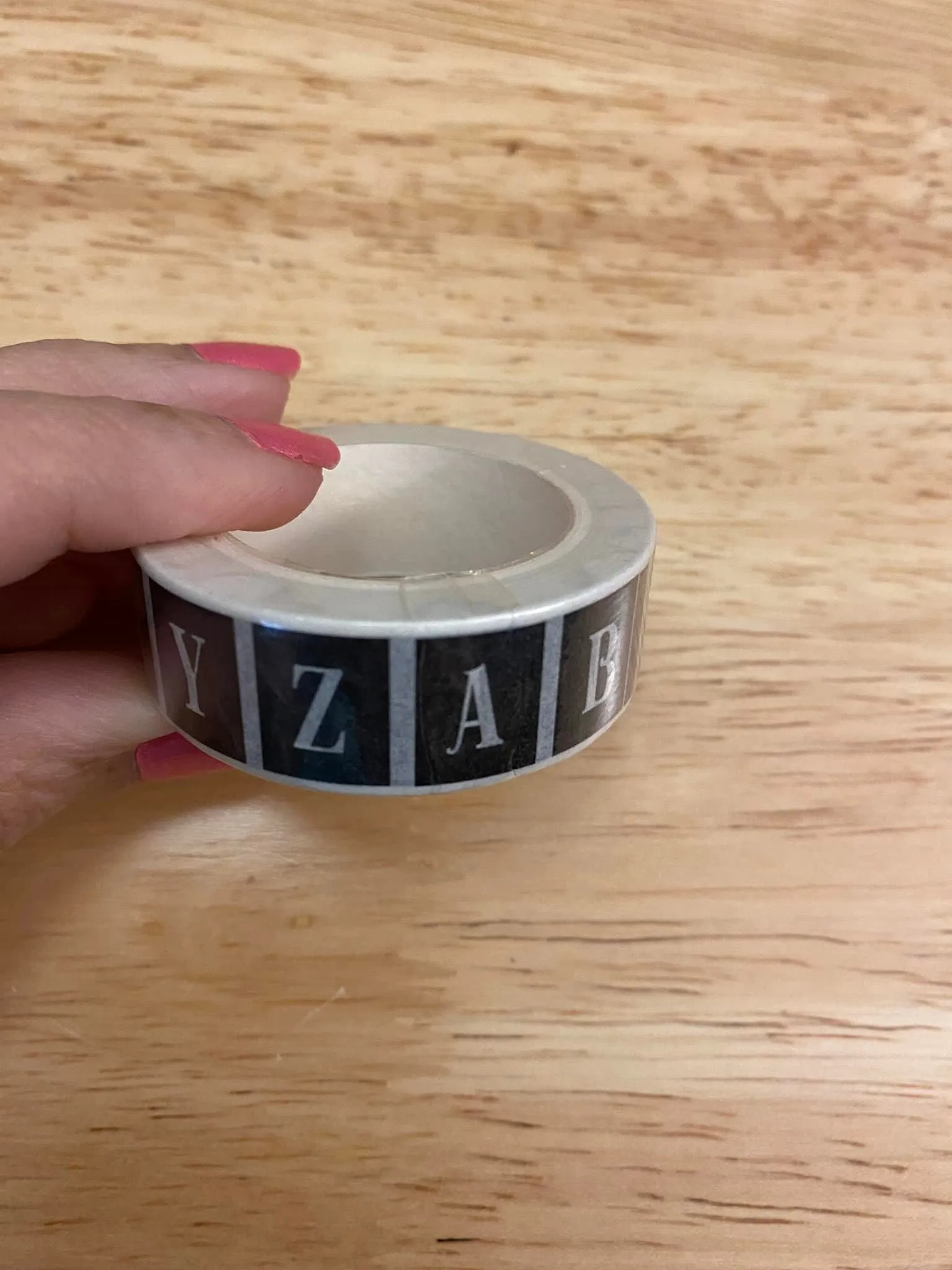 Big Roll of ABC Alphabet Washi Tape